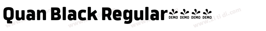 Quan Black Regular字体转换